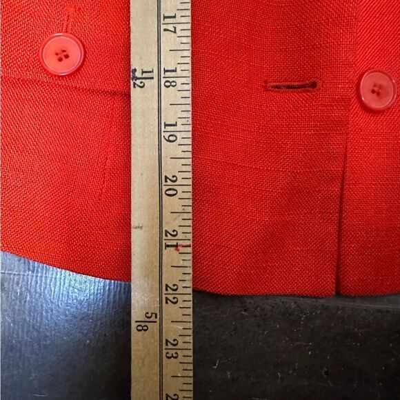 Boden Bright Orange 100% Viscose Blazer Women's Size 6 - Picture 9 of 9
